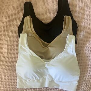 Jockey Women's Sports Bra Set - Black, Tan, White size L